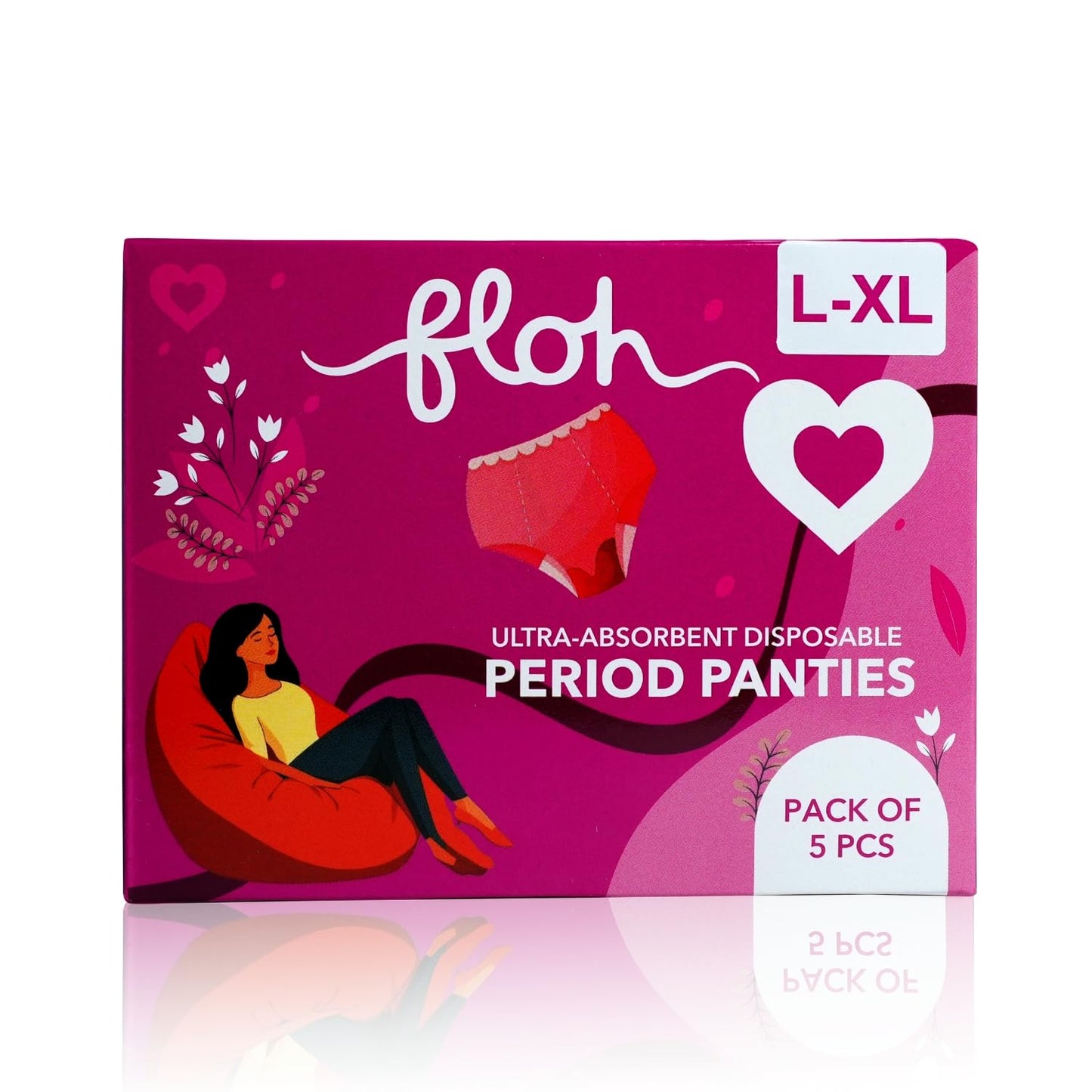 FLOH Period Panty For Girls & Women (5 Pcs)