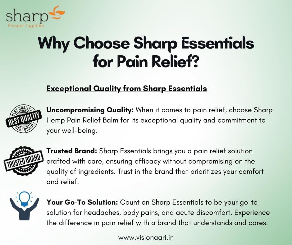 SHARP Hemp & Menthol Based Pain Relief Balm