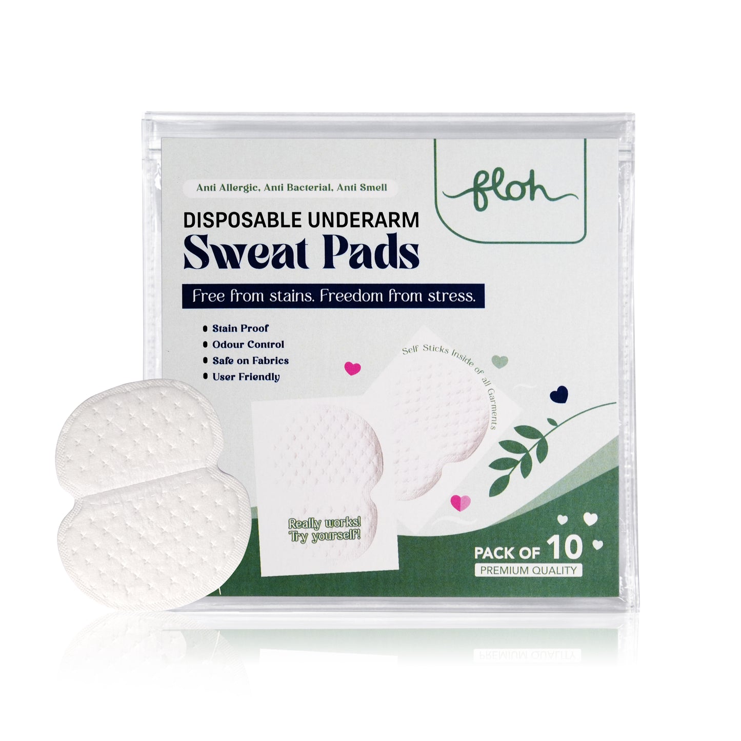 FLOH Disposable Underarm Sweat Pads