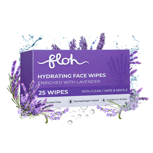 FLOH Hydrating Face Wipes — Lavender (25 Wipes)