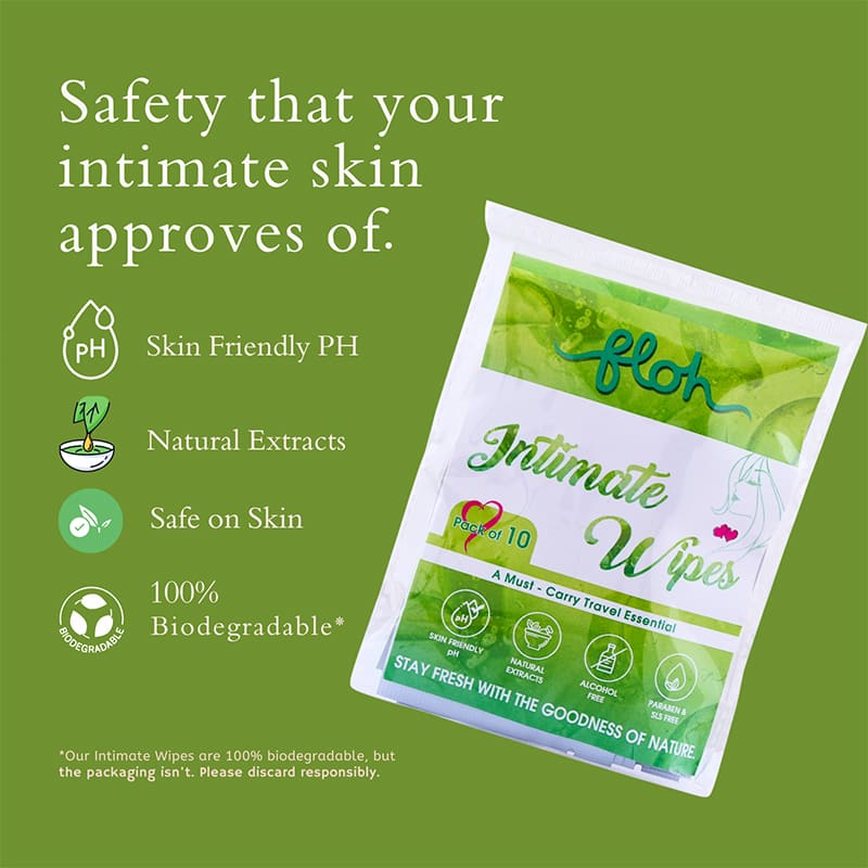 FLOH Intimate Wipes For Women — Aloe Vera - View 2