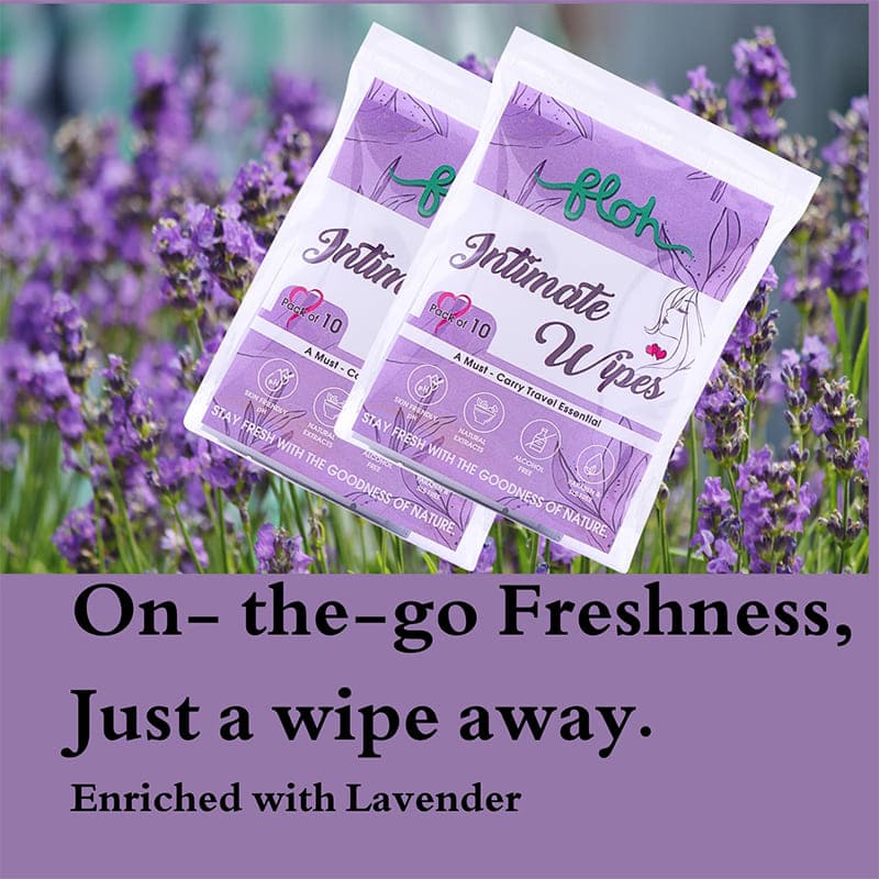 FLOH Natural Women's Intimate Wipes — Lavender - View 2