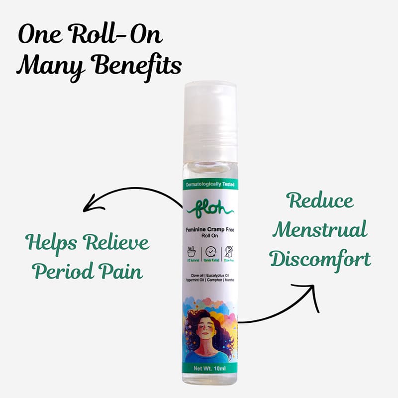 FLOH Menstrual Cramp Relief Roll On (10ml) - View 3