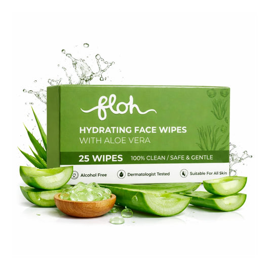 FLOH Hydrating Face Wipes — Aloe Vera (25 Wipes)
