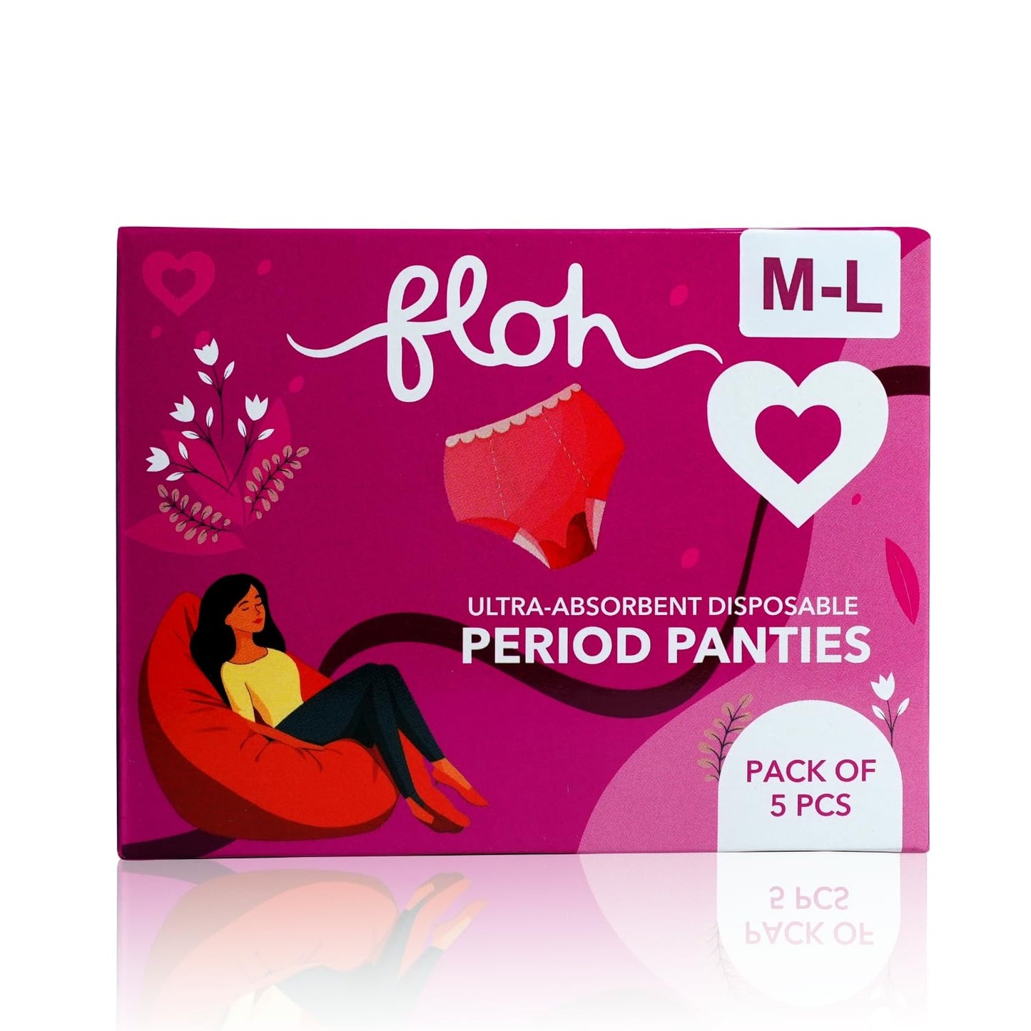 FLOH Period Panty For Girls & Women (5 Pcs)
