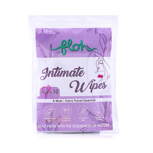FLOH Natural Women's Intimate Wipes — Lavender