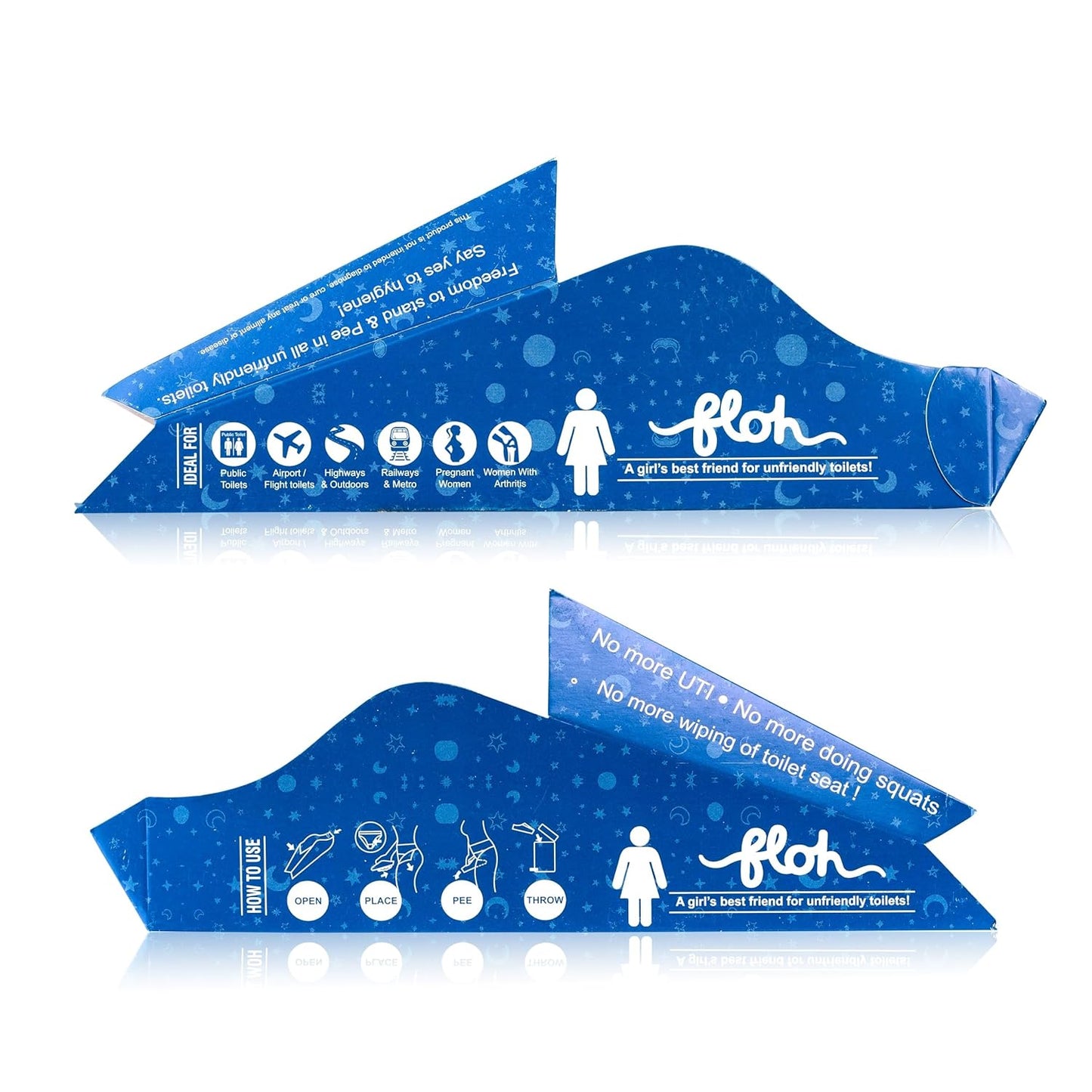 FLOH Disposable Stand & Pee Funnel For Women Ideal for Travel, Camping, Public Toilets, Pregnancy & Joint Pain (Pack of 1)