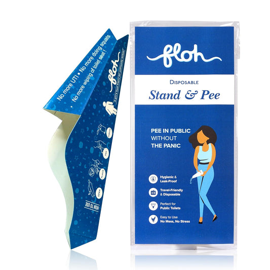FLOH Disposable Stand & Pee Funnel For Women Ideal for Travel, Camping, Public Toilets, Pregnancy & Joint Pain (Pack of 1)