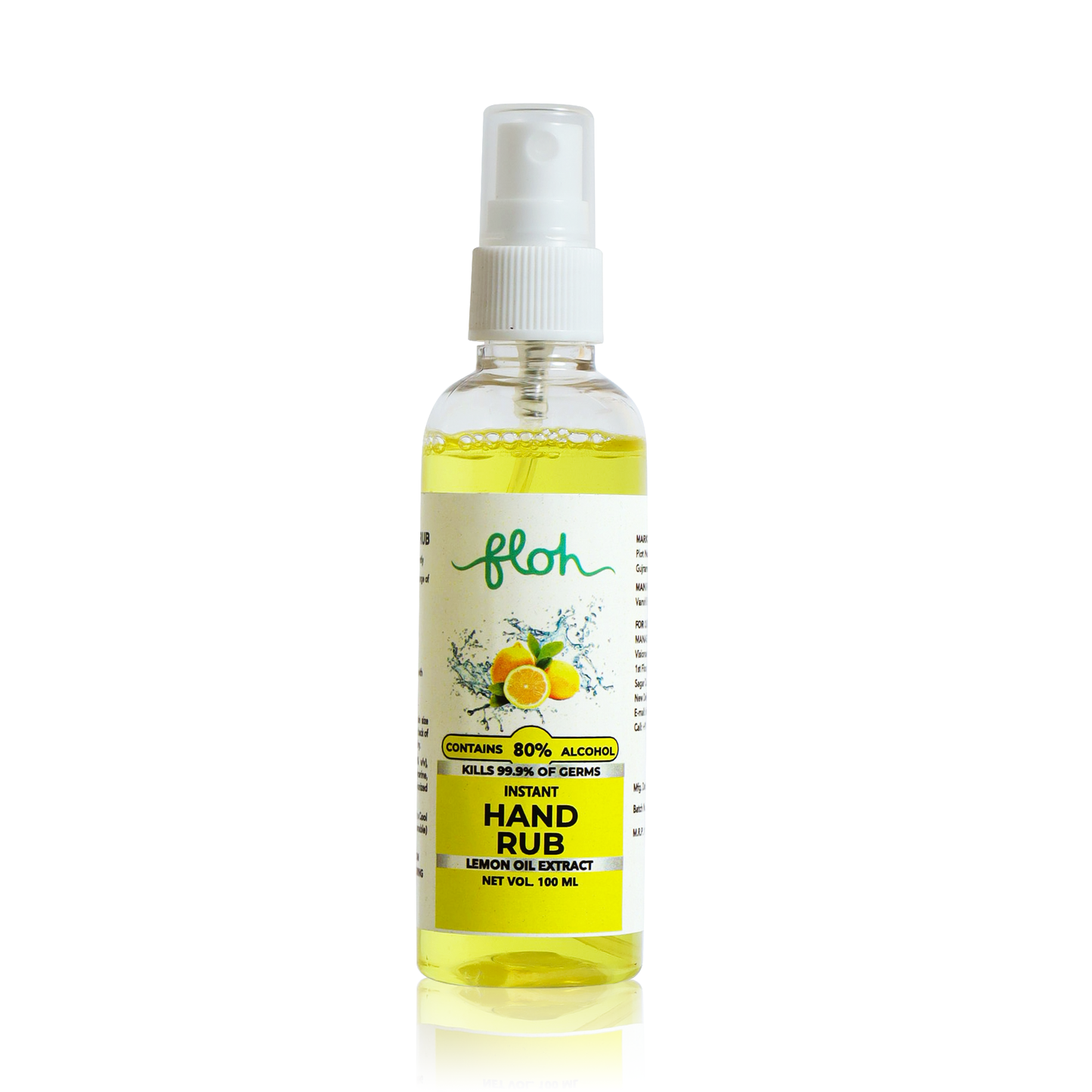 FLOH Instant Hand Sanitizer Spray — Lemon (100ml)